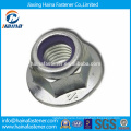 In Stock Made In China DIN6926 Carbon Steel/Stainless steel Prevailing torque type hexagon nuts with flange/flange cap nut